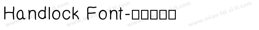 Handlock Font字体转换